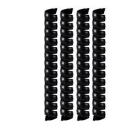 4 Pieces Of Plastic Spiral Tree Guards With Two Size Variants For Effective Protection Of Tree Trunks From Animal And Weather Harm(black 1.96”)