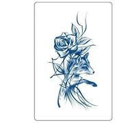 4 Pieces Of Semi-Permanent Herbal Tattoo Stickers Juice Non-Reflective Tattoo Stickers