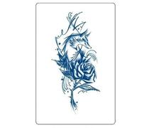 4 Pieces Of Semi-Permanent Herbal Tattoo Stickers Juice Non-Reflective Tattoo Stickers