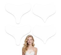 4 Pieces Of Silicone Chest Pads, Practical, Transparent And Self-Adhesive, Anti-Wrinkle Care Patch, Comfortable And Skin-Friendly Fit.