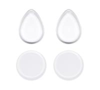 4 Pieces Of Silicone Makeup Sponge, Makeup Sponge, Beauty Sponge, Foundation Applicator, Women'S Cosmetics (Water Drop Shape, Round Shape).