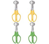 4 Pieces of Stainless Steel Shell-Opening Scissors, Kitchen Egg Cutter, Eggshell Divider Scissors, Kitchen Tools, Cooking Supplies.