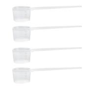 4 Pieces of Transparent Plastic Spoons, 5G Measuring Spoons, 10Ml Measuring Supplies,Mini Protein Supplies，Kitchen Tool,Milk Powder Measuring.