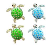 4 Pieces Of Turtle Car Air Outlet Clip, Three-Dimensional Cartoon Shape, Car Interior Accessories, Suitable For Air Conditioning Port Decoration.