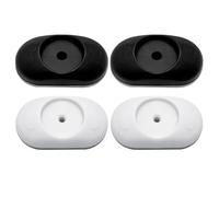 4 Pieces of Wall Protectors, Child Safety Door Wall Protectors, Pet Wall Protectors, Wall Fixing Pads, Wall Fixing Devices, Suitable for Doorways, Stairs, Window Fences, Etc. (Black, White)