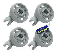 4 Pieces of Wheels for Dishwasher Basket with the Original Code 00028021 00066321 00152111 00424717 482000084776 7028021 C00247530 for Bosch for Siemens - Warranty 10 Years - MONTERAL