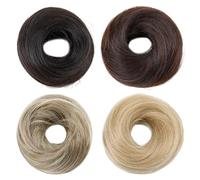 4 Pieces Of Wig Straight Hair Ring, Elastic Hair Ring, Hair Section, Wig Curl, Hair Accessories Bun, Hair Tray.