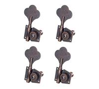 4 Pieces Opened Electric Bass Tuning Pegs for Ukulele Electric Guitar 4R Red Bronze 82 mm-88 mm