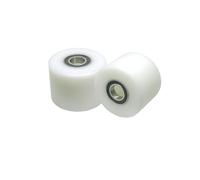 4 Pieces Outer Diameter 40 mm Length 30 mm 635 607 626 698 6800 Double Bearing POM Coated Flat Guide Wheel polyacetal wear-Resistant Roller(Size 5x40x30mm)