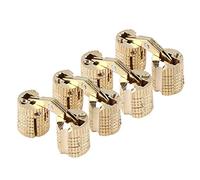 4 Pieces/Pack Brass Concealed Barrel Hinge Concealed Invisible Cabinet Furniture Hinges for DIY Wooden Door Gift Boxes Jewelry Crafts Hinges Boxes Hidden Wood