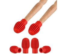 4 Pieces/pack Drum Mute Drum Dampener Silicone Drumstick Silents Practice Tip Percussions Mute Protector Replacements Drumstick Practice Aids
