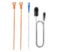 4 Pieces Pipe Unclogger, Double-Ended Stainless Steel Pipe Brush, Sink Cleaning Brush, Drain Cleaning Tool, Bathroom Unclogging Tool, Pipe Cleaning Tool