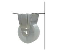 4 pieces/Pixing casters 2 inches black Pp swivel wheels refrigerator cabinet display tips(White-Drectional)