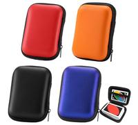 4 Pieces Playing Card Box Storage Box for UNO Skyjo Phase 10 and Cabo (Red, Orange, Black, Blue)
