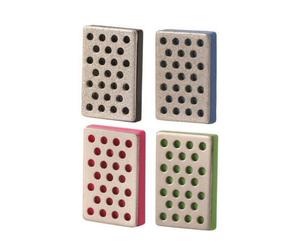 4 Pieces Portable Ski Edge Tuning Stone | Diamond Sharpening Stone with Rectangular Blocks, for Travel