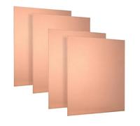 4 Pieces Pure Copper Sheet Plate 50mmx50mm, Multiple Specifications, Metal For Industry Supply, DIY Projects, Experiments(0.15x10mmx10mm)