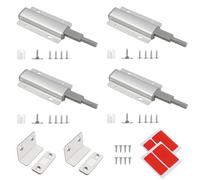 4 Pieces Push to Open Door Catches Magnetic Latch, Push Door Closer Catches Latches Release, for Kitchen Wardrobe Sliding Door Closure