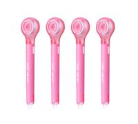 4 Pieces Refillable Correction Tape Pen, White 6mx5mm for Crafting, Note Taking Card Making Scrapbooking White Out Pen Refills