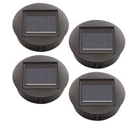 4 Pieces Replacement Solar Lights With Led Bulbs, Solar Top Lights Replacement, Led Solar Panel Lant