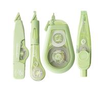 4 Pieces Retractable Whiteout Tape Set with Ergonomic Click Mechanism, Mess-Free Writing Tools for Students, Professional Portable Correction Tape for Office