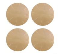 4 Pieces Reusable Baking Liners Round Non-Stick PTFE Sheets Washable for Electric Gas Oven Microwave 30cm 36cm Sizes(8-inch)