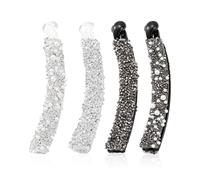 4 Pieces Rhinestone Pearl Hair Clips, Fashionable Hair Clips, Shiny Hair Clips, Hairstyle Decorations, Non-Slip Hair Clips For Women