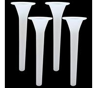4 Pieces Sausage Stuffer Tube Sausage Stuffing Tube Sausage Making Funnel Sausage Stuffer Filler Sausage Maker Tube Plastic Sausage Stuffer Funnels(White, Extra-long)