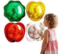 4 Pieces Sensory Wall Bubble Mirror, Color Convex Acrylic Mirror Toys