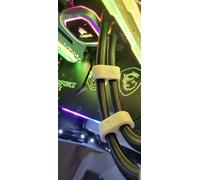 4 Pieces Set CPU Liquid Coolers Tube Combs for CORSAIR AIO Radiator Tubes Comb for Tube Diameter Up to 11 mm （0.43in) (White, 10 mm)