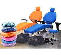 4 Pieces/Set Waterproof Protective Cover Elastic PU Leather - Dental Chair Set Seat Headrest Backrest Dentist Equipment(C)