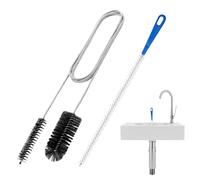 4 Pieces Sewer Drain Cleaning Brush Flexible Cleaning Brush for Stainless Steel Supply Pipe 45cm Brushes Drain Shower Bathtub Gaps Kitchen Bathroom