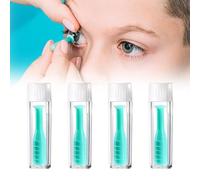 4 Pieces Silicone Contact Lens Inserter Remover Set, Contact Lenes Suction Holder, Portable Daily and Monthly Hard Lenses Tool, Hygienic Suction Holder, Easy Grip, Lightweight, for Travel Outdoor