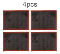 4 Pieces Silicone Hollow Baking Mat Featuring Perforated Design with Fiberglass Core for Nonstick and Uniform Heat on Baking Trays