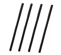 4 Pieces Silicone Oven Guards Heat Resistant Oven Rack Covers Protect Hands from Burns, Fits Ovens, Toasters, Air Fryers with Easy Sliding Installation (Black)