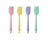 4 Pieces Silicone Spatulas - Individually Packaged, Heat Resistant Rubber Spatulas, Food Grade Baking Spatula, One Piece Seamless Design, Non-Stick Kitchen Utensils for Baking, Mixing, Dishwasher Safe