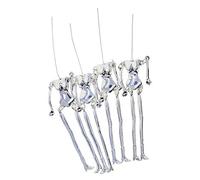 4 Pieces Skeleton Charms Women's Cute Little Girl Doll Pendant DIY Findings