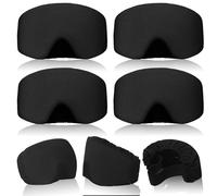 4 Pieces Ski Snowboard Goggle Cover Sleeve, Goggle Cover Microfiber Protective Lens Scratch Dust Protection for Travel Apres (Solid Style)