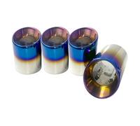 4 Pieces Slanted Outlet For BMW F87 For M2 F80 For M3 F82 F83 For M4 F10 For M5 F12 F13 For M6 Universal Exhaust Tips Exhaust Tips(Burnt blue)