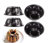 4 Pieces Small Cake Molds, Pineapple Cup Molds, Round Cake Molds, DIY Cake Tools, Non-Stick Coating Cake Molds.
