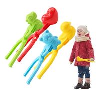 4 Pieces Snow Ball Maker, ABS Snowball Maker Duck Shape Molds With Handle, Winter Snows Toy Game Snowball Fight Makers Tool For For Adults Kids Outdoor Beach