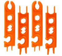 4 Pieces Solar Panel Connector Wrench, PPO/PSA Photovoltaic Tool for European Connectors, Orange Assembly Spanner for PV Cable Installation (Orange)