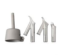 4 Pieces Speed Welding Nozzles Set 5mm Round Triangular Tacking Nozzle Tips for Hot Air PVC Plastic Vinyl Sheet Welding Torch(35mm)
