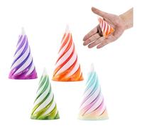 4 Pieces Spiral Cone Fidget Toys, Impossible Cone, Impossible Cone Fidget Toy, Fun Toys Anxiety Stress Relief Toy, Pyramid Fidget Toy for Relief of Stress & Anxiety