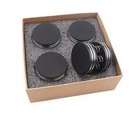 4 Pieces Spring Damping Pad Aluminum Adjustable Speaker Floor Protector Mat for Audio Equipment HiFi System Speaker