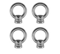 4 Pieces Stainless Steel 316 Lifting Eye Nut M6 Marine Grade 6mm