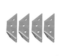4 Pieces Stainless Steel Angle Corner Brackets Right Angle Support Connectors Triangular Reinforcement Hardware for Furniture Wood Connection