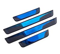 4 Pieces Stainless Steel Car Door Sill Protector for Fiat Tipo Cross Wagon, Scratch-Resistant Welcome Pedal Door Sill Protector Car Styling Accessories,D/Blue