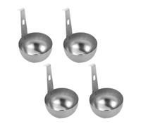 4 Pieces Stainless Steel Egg Poacher Cups, Suspended Metal Poaching Tray, Circular Nonstick Steamer Cups For Kitchen Cooking, Picnic, Breakfast, Household