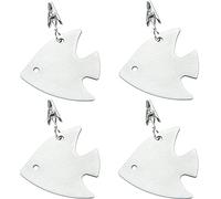4 Pieces Stainless Steel Tablecloth Weights, Table Cloth Bobbles for Weighting, Tablecloth Weights for Outdoors, Table Cloth Weights, Fish Shape