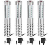 4 Pieces Strobe Baton Bottle Service Sparklers Bottle Service Light Bottle Handheld Light for Nightclubs Weddings Parties Activities Supplies (Silver)